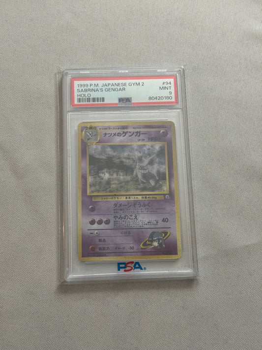 Japanese Sabrina's Gengar Holo - PSA 9 Mint Graded Pokémon Card