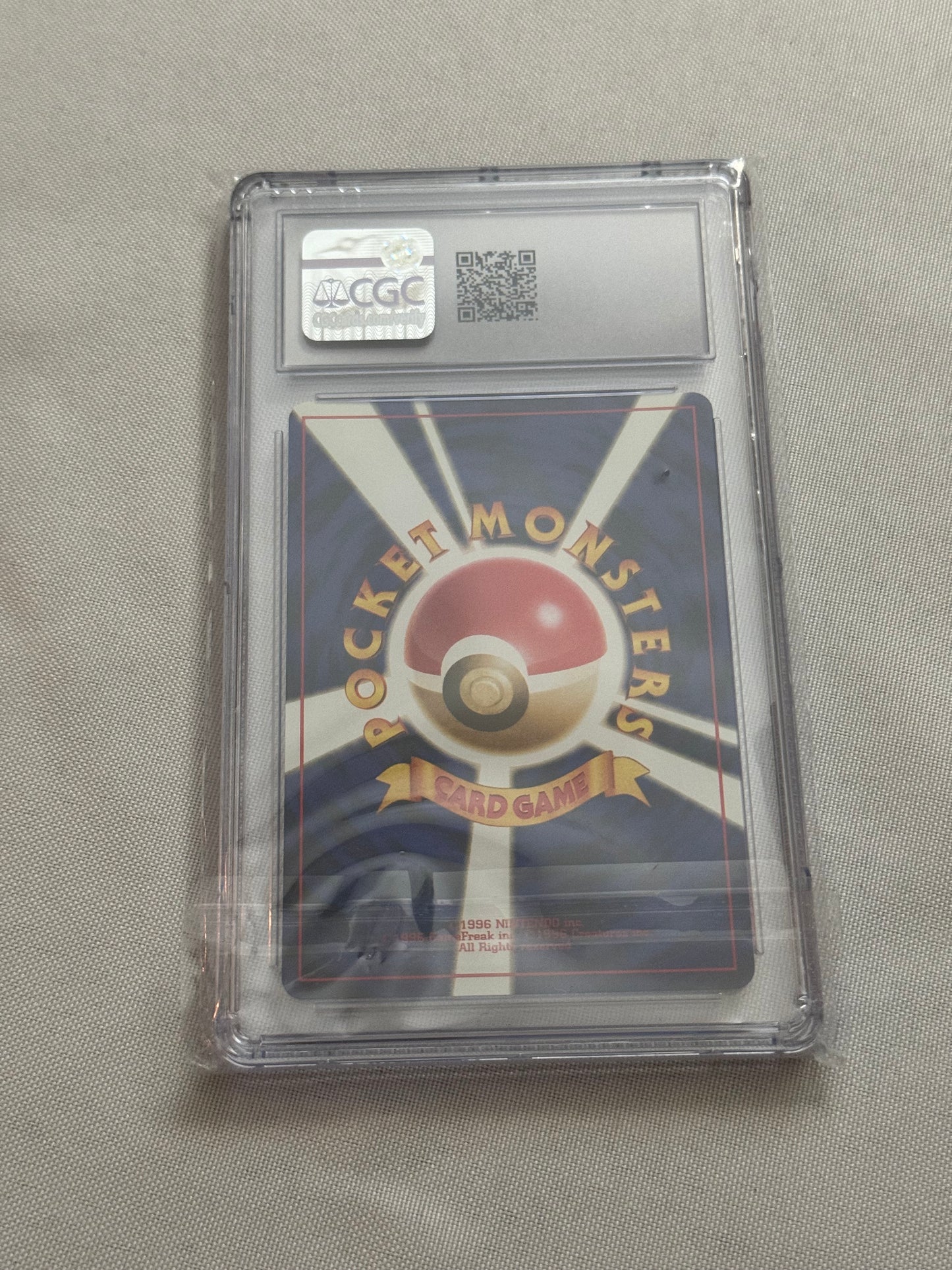 Vintage Japanese Base Set Hitmonchan Holo - CGC 9 Mint Graded Pokémon Card