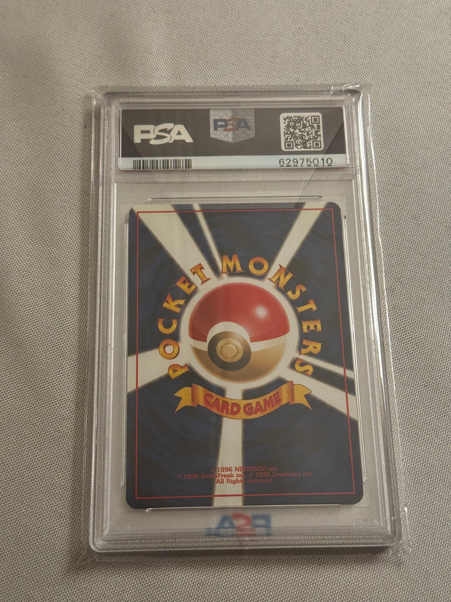 Japanese Team Rocket Moltres Holo - PSA 9 Mint Graded Pokémon Card with Swirl