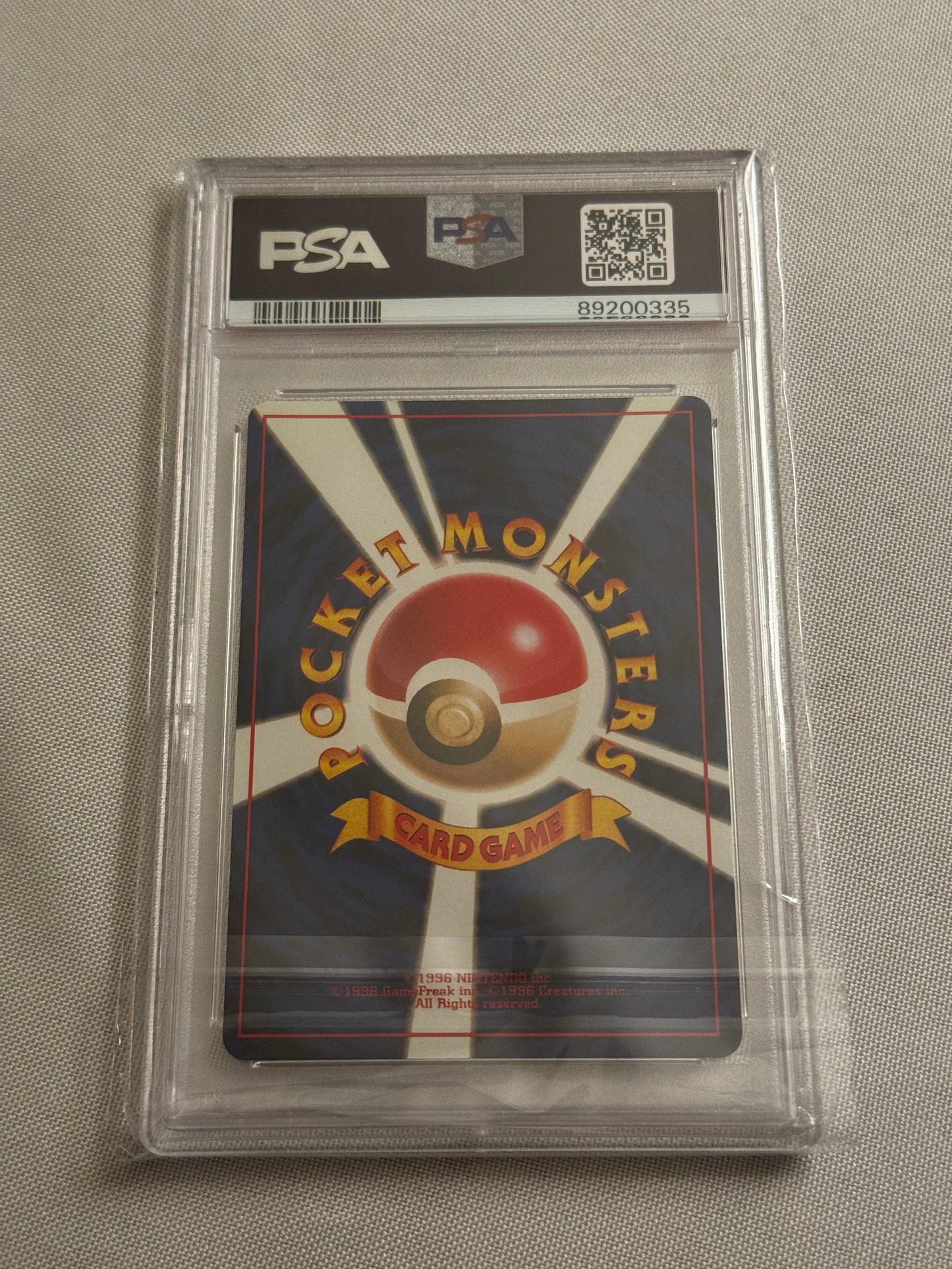 Vintage 1996 Japanese Mewtwo Holo - PSA 9 Mint Graded Pokémon Card